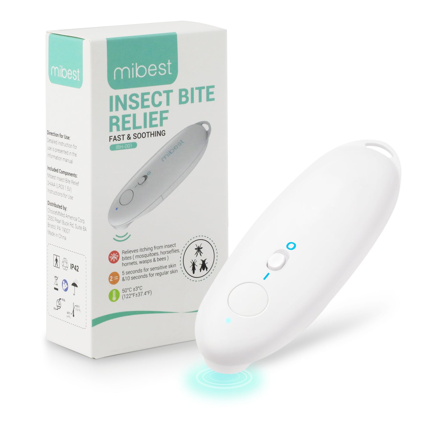 Mibest Electronic Insect Sting and Bite Relief - Itch Relief for Mosquito Bites - Chemical-Free Bug Bite Healer – Electronic Heat Device Natural Relief from Itching and Swelling - Fast Symptom Relief