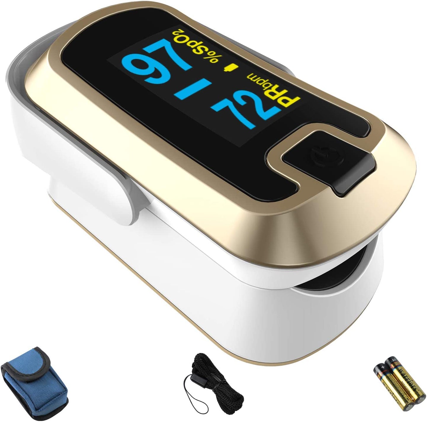 Pulse Pro CN340™ OLED Fingertip Pulse Oximeter, Luxury Gold