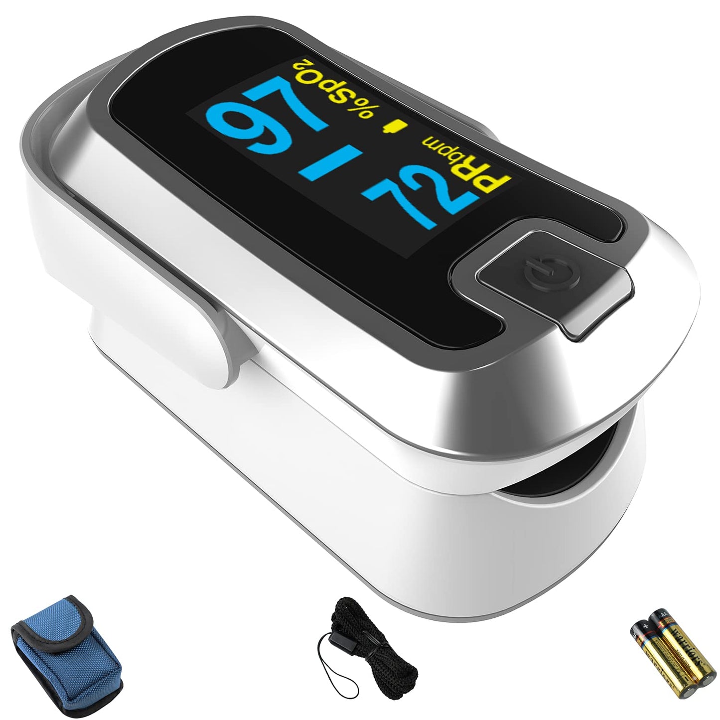 Pulse Pro CN340™ OLED Fingertip Pulse Oximeter, Silver