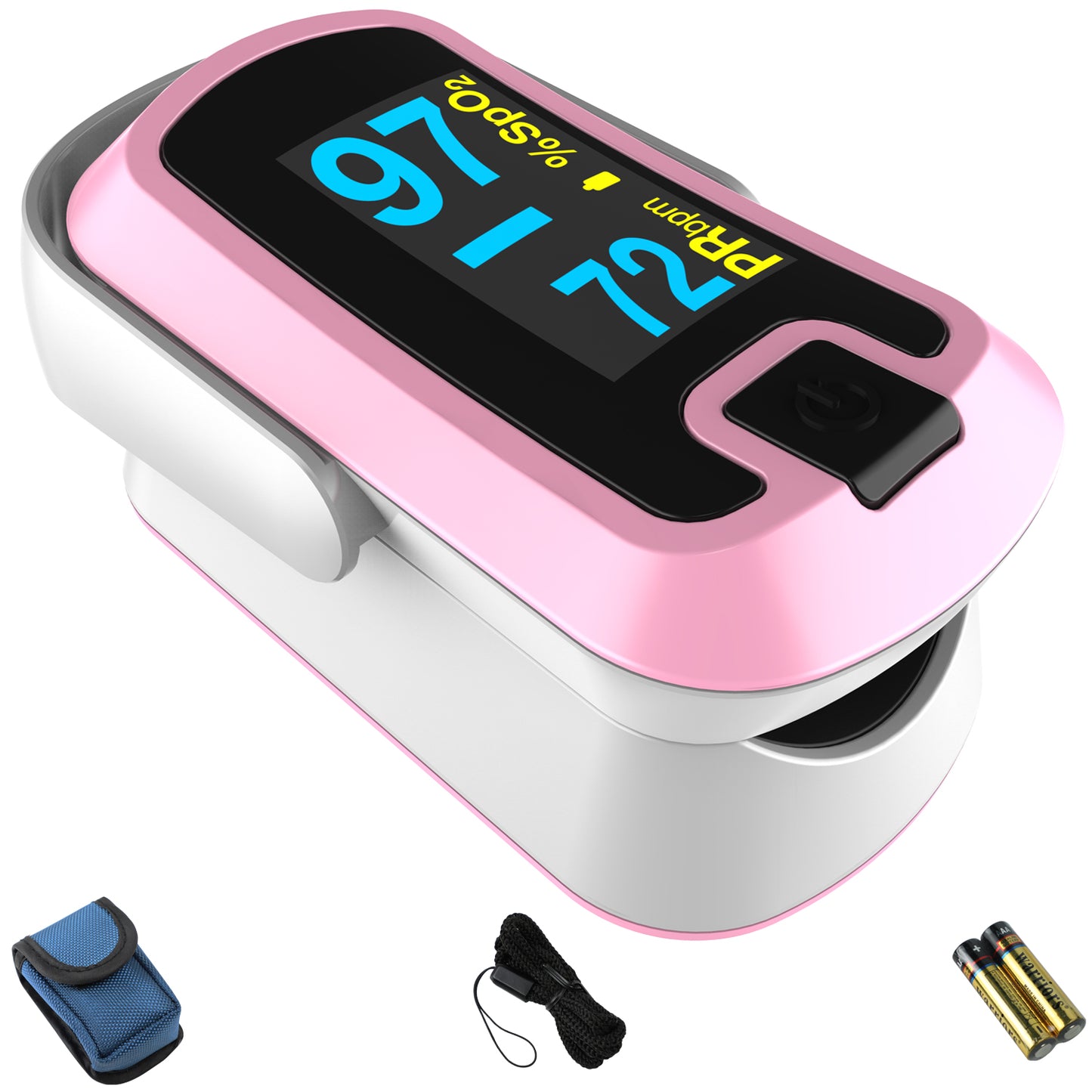 Pulse Pro CN340™ OLED Fingertip Pulse Oximeter, Pink