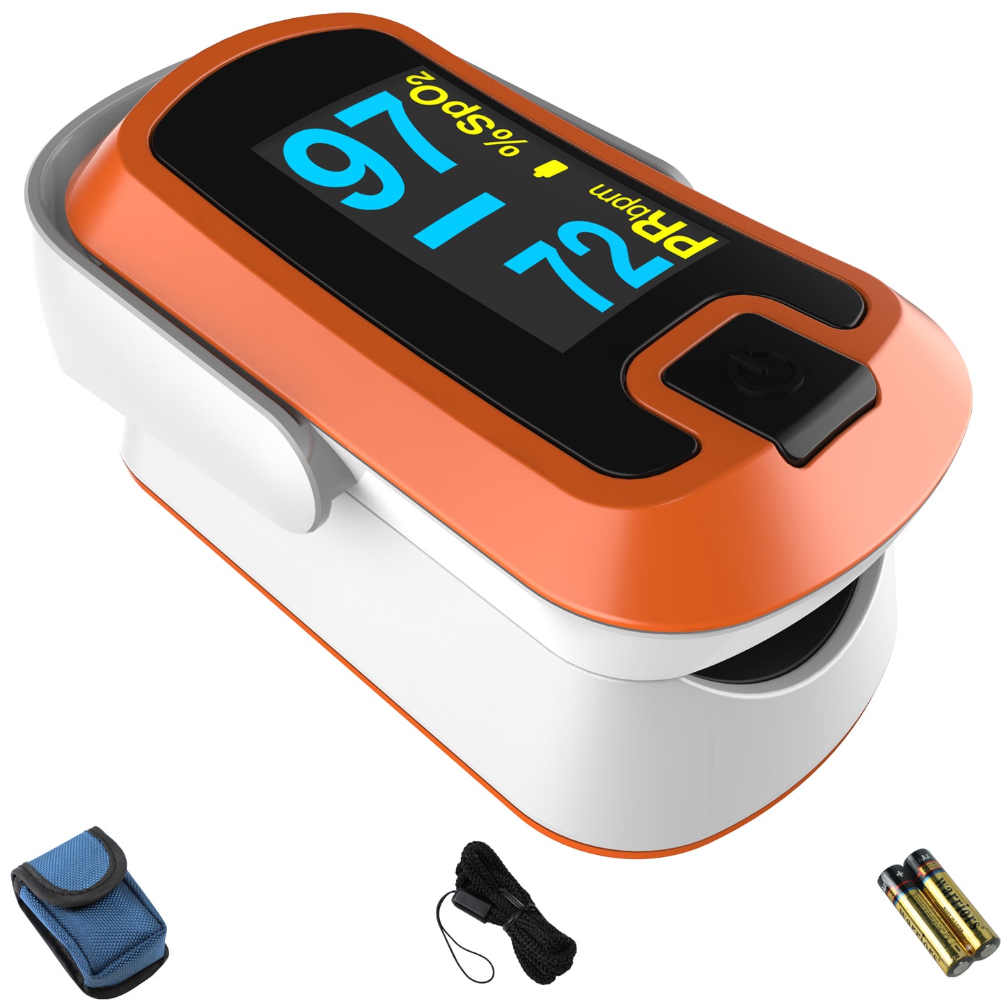 Pulse Pro CN340™ OLED Fingertip Pulse Oximeter, Orange