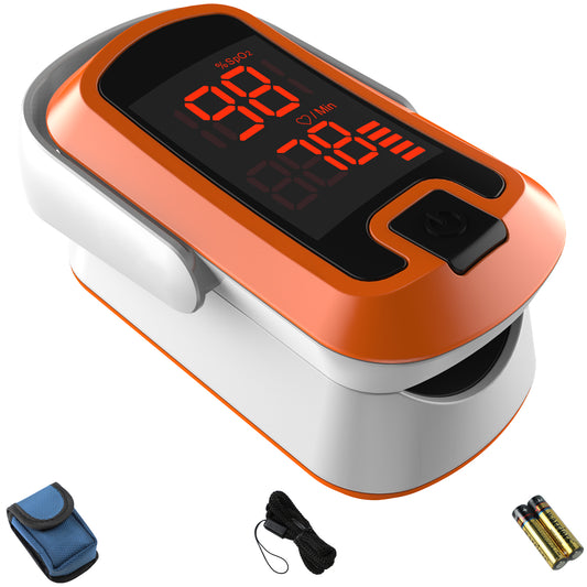 Pulse Pro CN140™ LED Fingertip Pulse Oximeter, Mibest, Orange