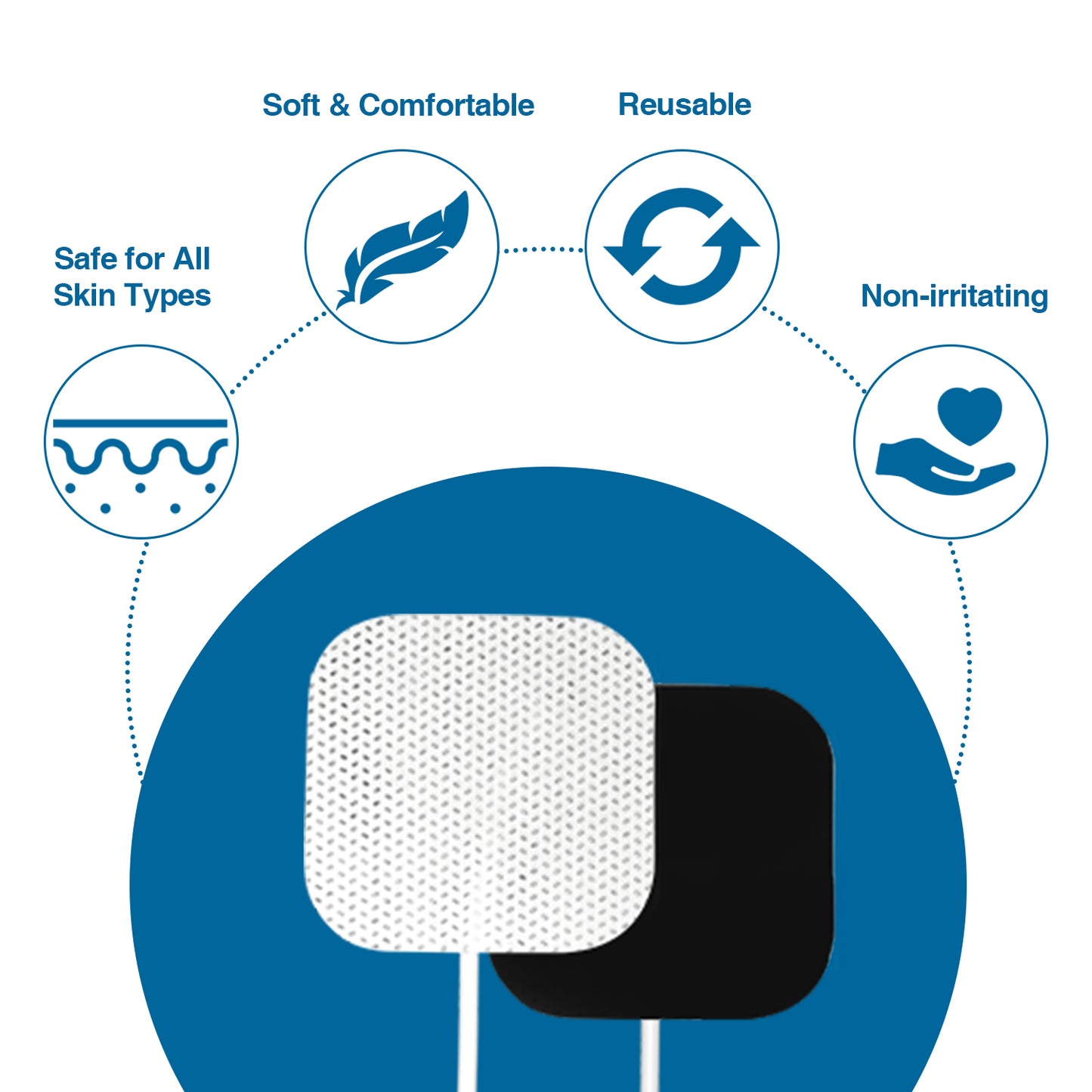MIBEST Portable TENS Unit - Electronic Pulse Massager - Muscle Stimulator Machine for Women and Men - EMS Electrotherapy Muscle Stimulator - Electronic Pulse Stimulator
