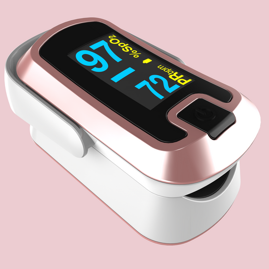 Pulse Pro CN340™ OLED Fingertip Pulse Oximeter, Rose Gold