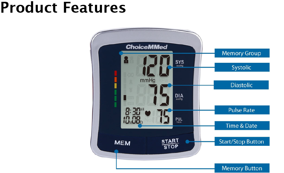 Home Blood Pressure Monitor Kit